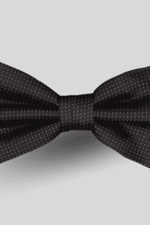 ysg tailors menswear black pin dot bowtie