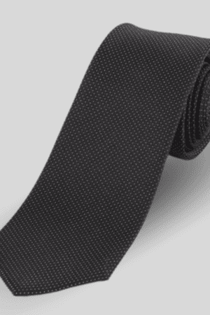 ysg tailors menswear charcoal pin dot tie